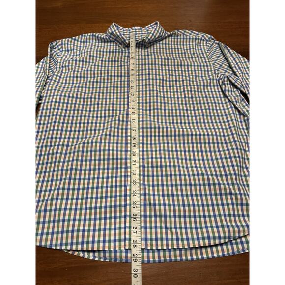 XL Orvis Active Fit Nonstop Twill Pink Green Check Long Sleeve Shirt Button Up - Picture 9 of 12